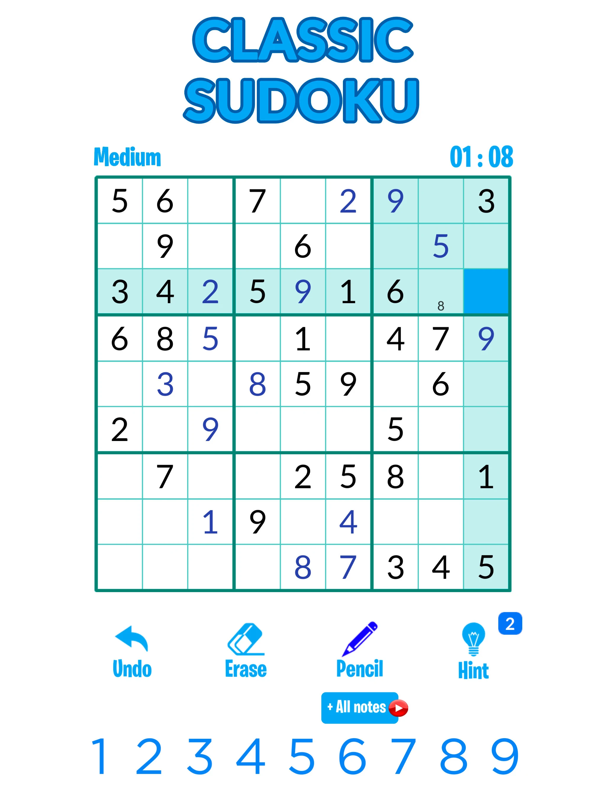 Sudoku Offline - Brain Game screenshot